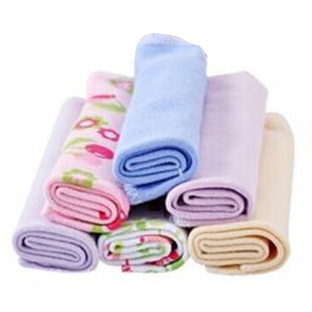 8pcs Multifunctional Cotton Blend Baby Durable Lightweight Portable Square Soft Home Thin Bath Towel