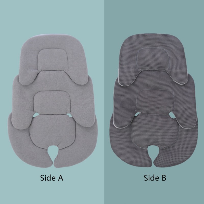 Baby Stroller Cushion Infant Car Seat Insert Head Body Support Pillow Stroller Thermal Mattress Mesh Breathable Liner Neck Mat QX2D