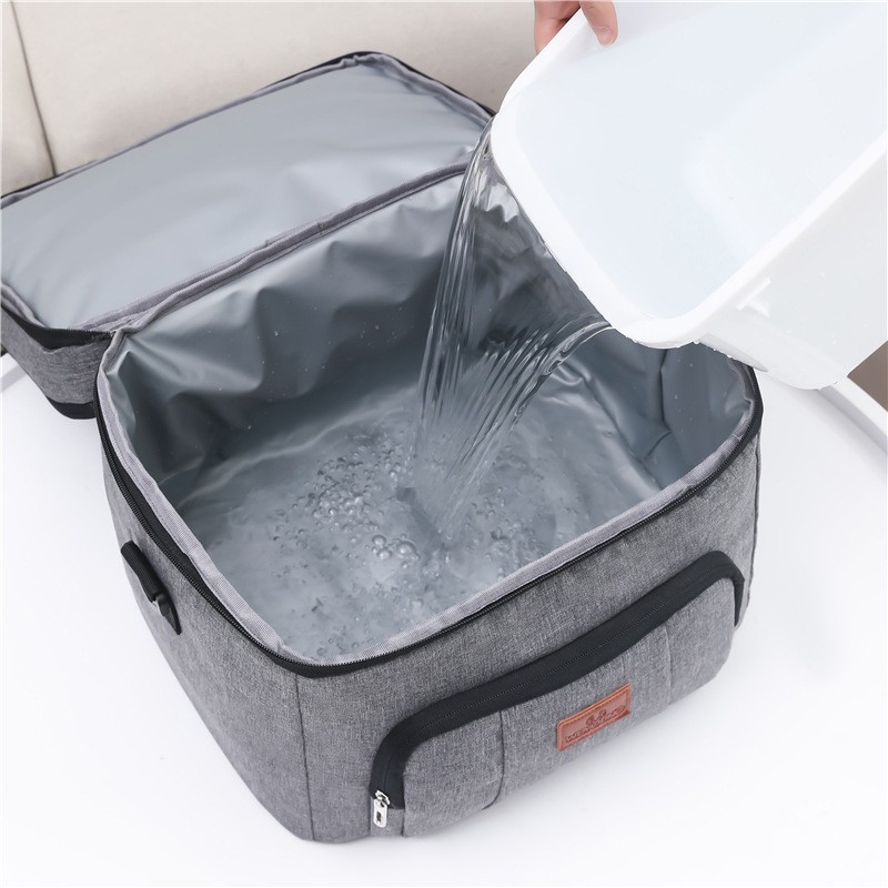 Insulated Lunch Bag For Women Large Capacity Thermal Picnic Box With Shoulder Strap Water Resistant Zipper Meal Prep Cooler Pack