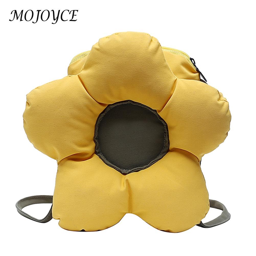 Canvas Women Handbags Bag Flower Shape Lady All-match Zipper Mini Shopping Bag For Women Girls Holiday Gifts