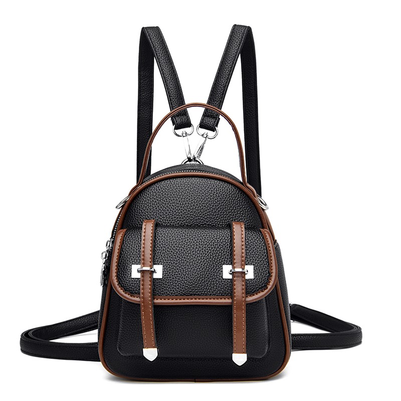 Fashion Vintage Leather Women Shoulder Bag Backpack Multifunctional Luxury Handbag Women Messenger Bags Female Crossbody Bags