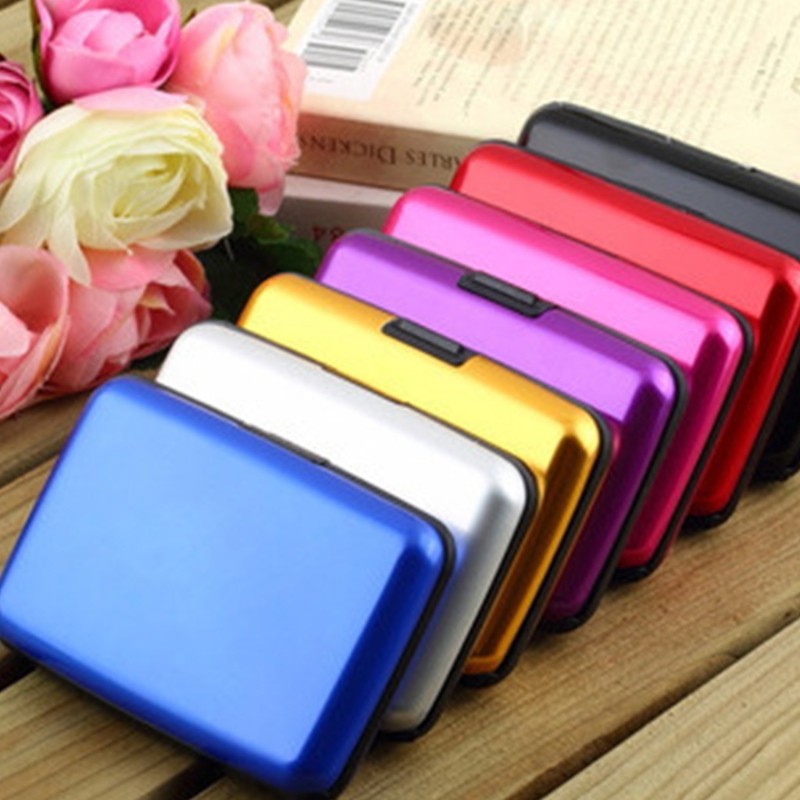 D0LF Aluminum Business ID Credit Card Holder Pocket Wallet Purse Organizer Card Protection