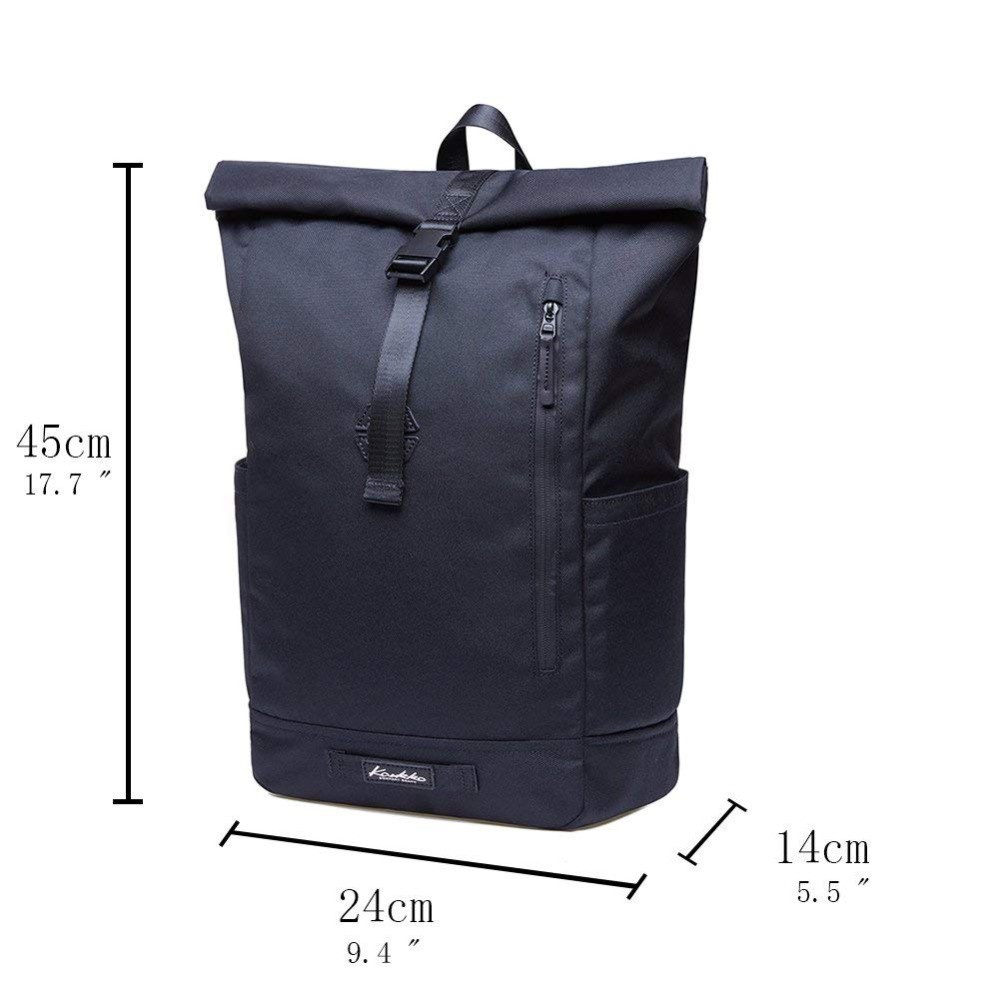 Roll-up Backpack Teenage Classic School Backpack Shoulder Bag For Men Women Business Sports Travel Bag