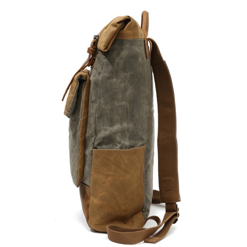 Backpack Men Casual Daypack Vintage Canvas Backpack School Boys Designer Waterproof Travel Bag Male Backpack Mochila