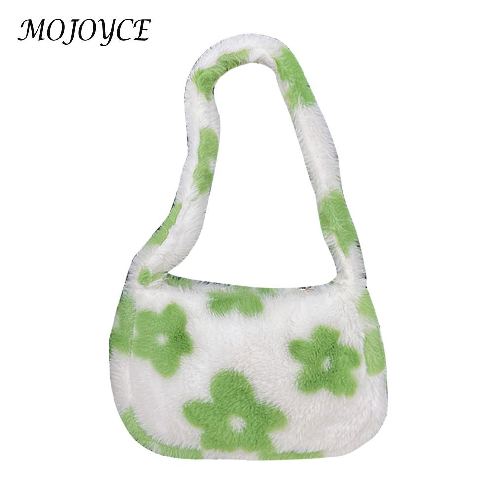 Women Shoulder Bags Soft Warm Plush Handbags Autumn Winter Fluffy All-Match Phone Evening Bags Ladies Top-Handle Bag