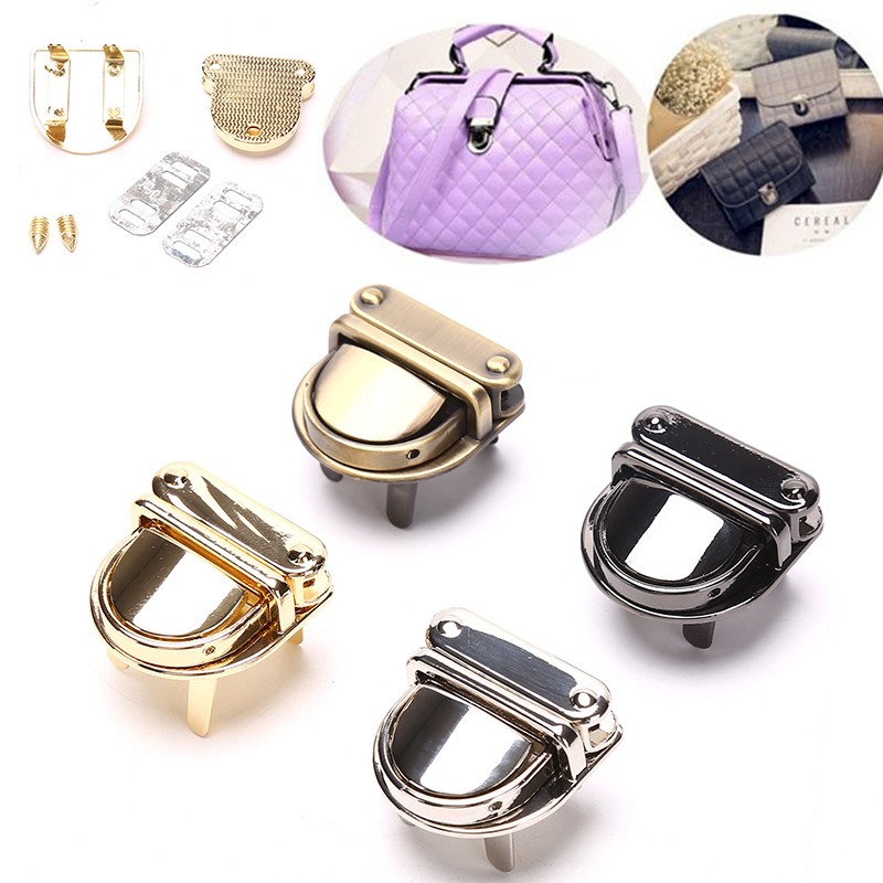 1PC Durable Metal Lock Padlock DIY Handbag Bag Purse Luggage Bag Accessories натомой Hacer Bolsos DIY Handbag Accessories