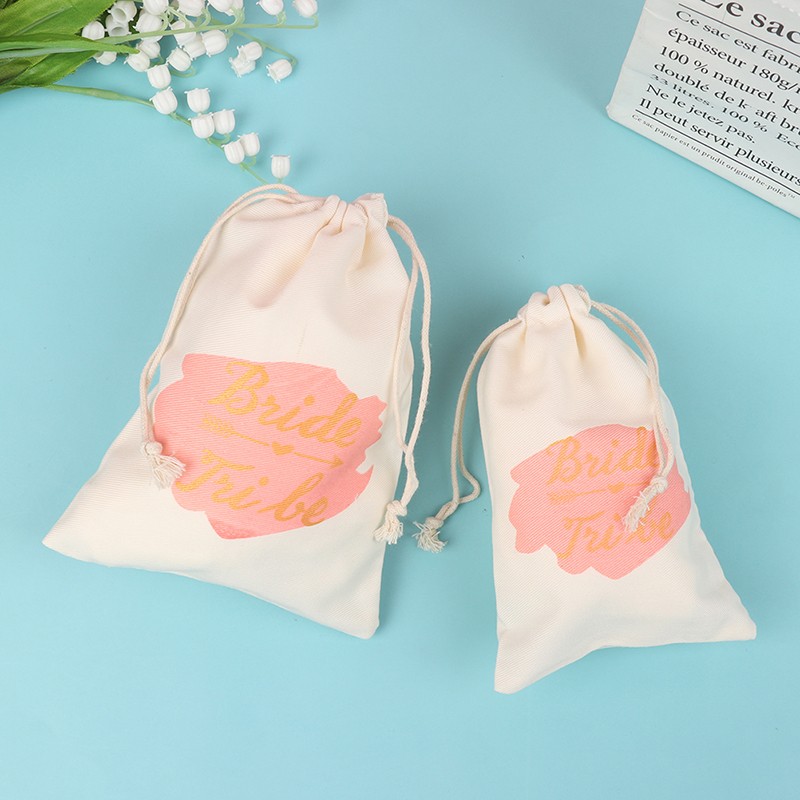 5pcs Tribe Bride Party Gift Bag Team Bride To Be Wedding Bridesmaid Gift Bags Pochon Mochila Femenina Bolsas De Tela Tote Bag