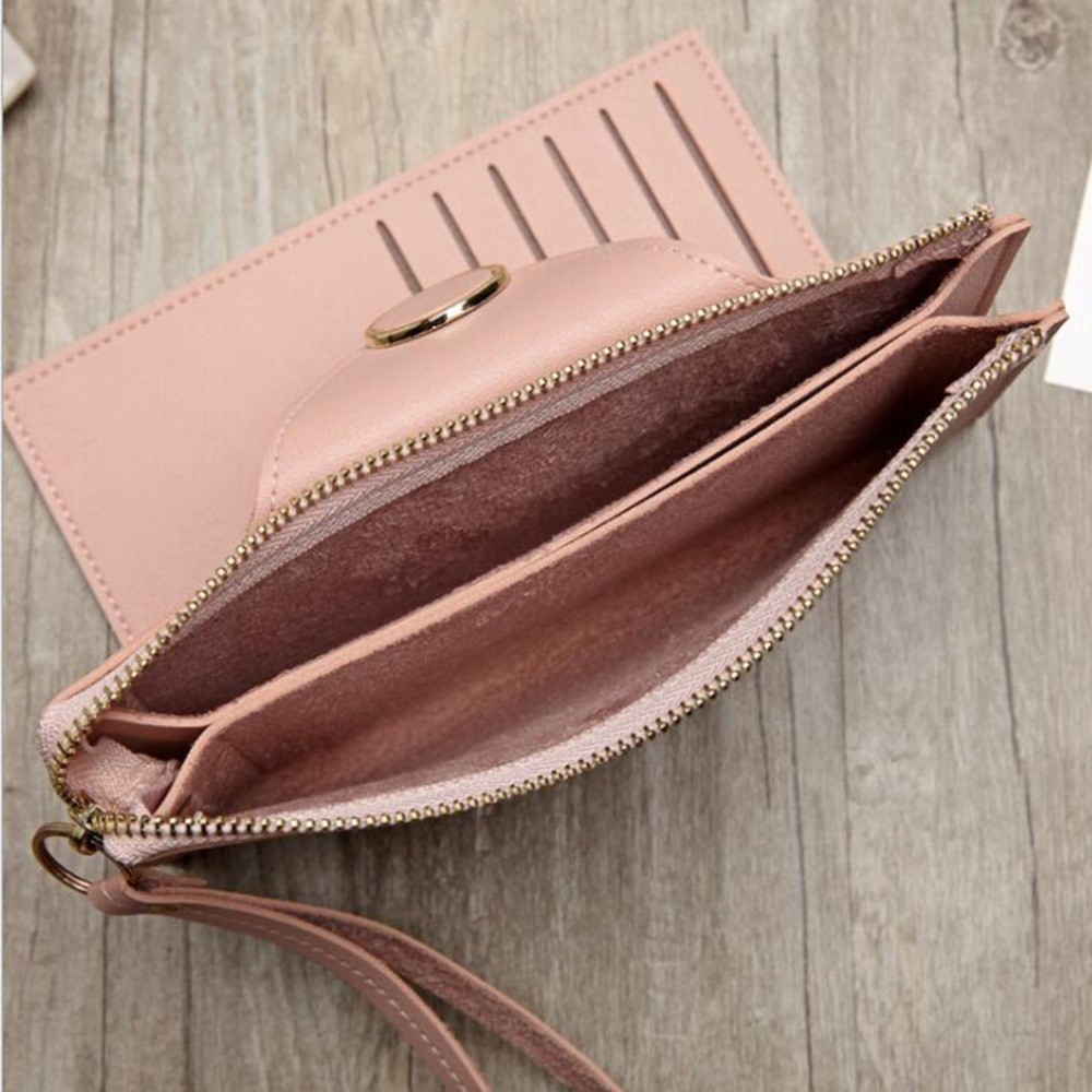 Long Wallet Women Purses Fashion Korean Version Coin Purse Card Holder Purse Female Clutch Money Bag PU Leather Wallets Portfel