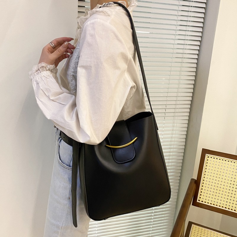 Women's PU Leather Handbags Casual Women's Handbag Black White Shoulder Bag Women's Crossbody Bag