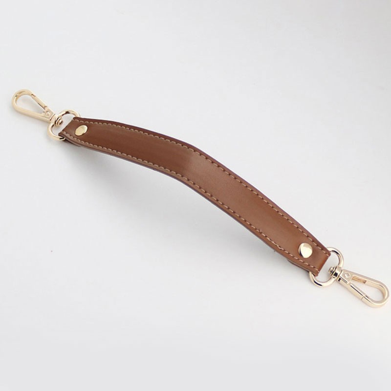 PU Leather Bag Handle Solid Color Bag Belt Replacement Handbag Strap Short Belt Bag Accessories