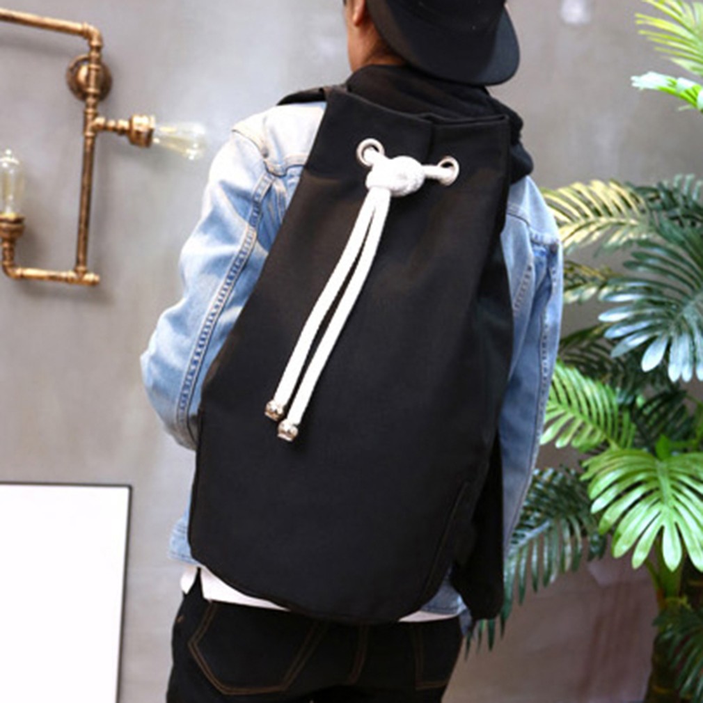 Drawstring Bag Sports Waterproof Pouch Backpack Pull Rope Canvas Gym Bag Mochila Bag High Quality Large Capacity Bags