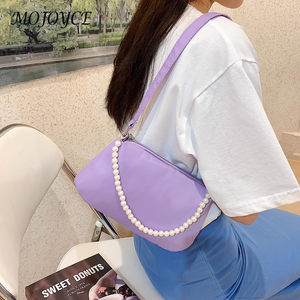 Solid color crescent shape shoulder bag casual lady small messenger bags for women outdoor travel business