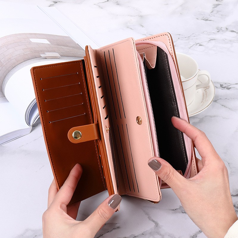 Fashion Wallets Bags Lady Purses Bags Hasp Zipper Women Coin Purse ID Card Pocket Long Holder Clutch Cute Girls Bag Wallet