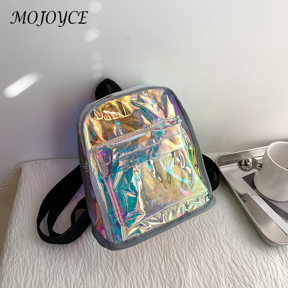 1PC Fashion Backpack Transparent PVC Cute Kids School Bag For Girls Student Bookbag Summer Beach Streetwear Bag