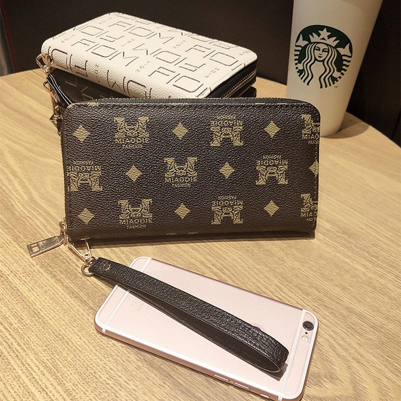 Luxury Designer Women Wallet 2022 New Long Zipper Wrist Purses Multi Card Stand Clutch Bag Coin Purse Card Holder