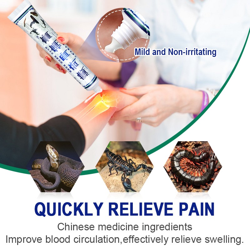 1PC Arthritis Analgesic Ointment Scorpion Snake Oil Herbal Cream Rheumatoid Neck Knee Back Joint Pain Relief Medical CreamS044