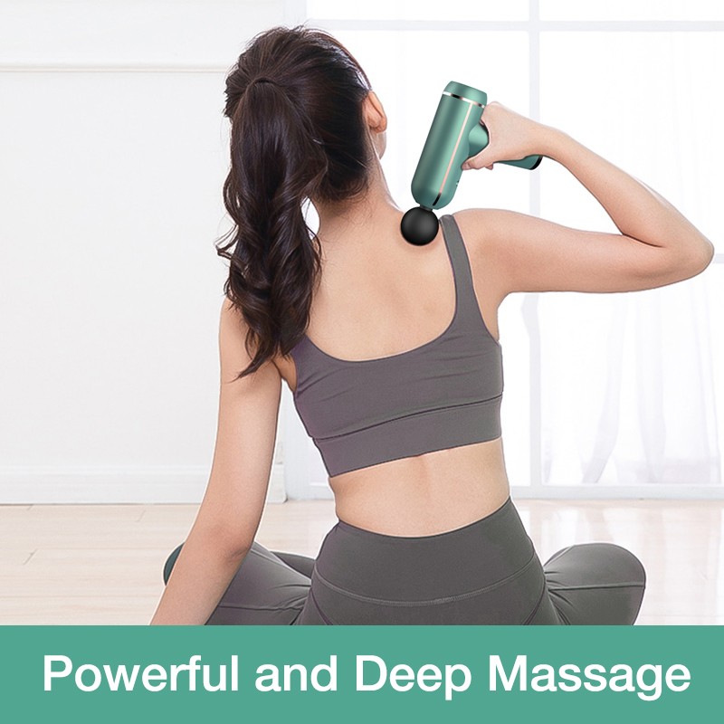 MUKASI LCD Display Massage Gun Portable Percussion Gun Massager for Body Neck Deep Tissue Muscle Relax Gout Pain Relief