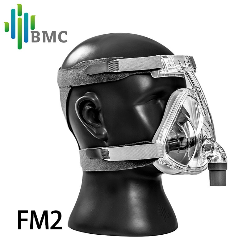 BMC FM1/FM2/F1A/F1B/F4 Full Face Snoring Mask Apply to CPAP BiPAP Medical Material Size S/M/L with Headwear Free Shipping