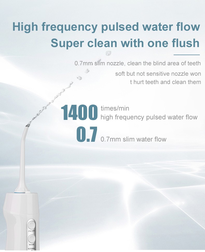 Oral Water Flosser Dental Water Flosser USB Contacts Dental Hygiene Nquipment Nightgar Portable Waterproof Dental Hygiene