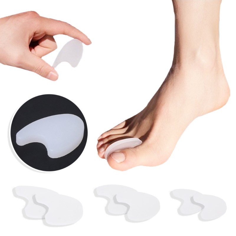 Silicone Toe Gel Separators, 2 Pieces, Polymer Pad, Protector, Separators, Pad