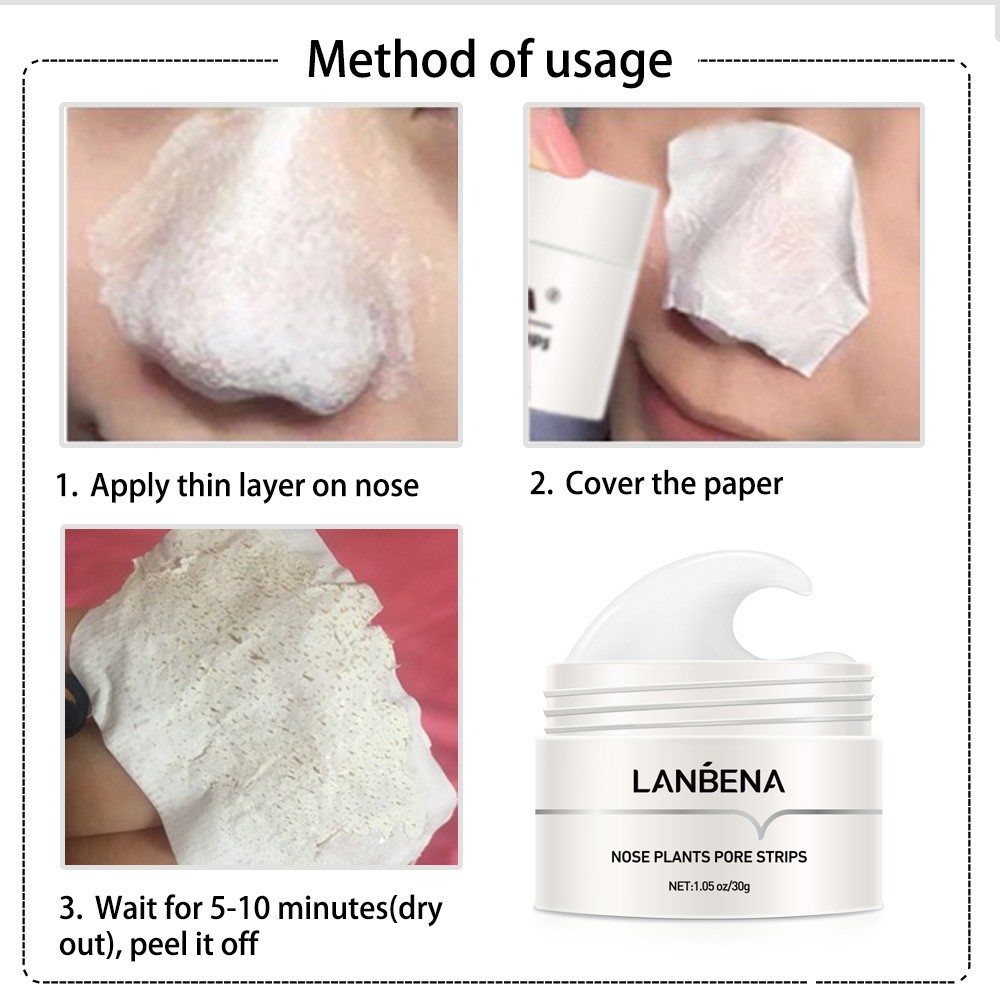 LANBENA New Style Blackhead Remover Nose Mask Pore Strip Black Mask Peeling Black Acne Treatment Deep Cleansing Skin Care Korea