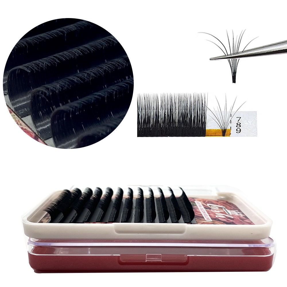 New Arrival 0.05/0.07/0.10 C/D 1pc Magic Eyelash Volume Easy To Make Fan Effect False Eyelash And Blooming Faux Mink Lashes