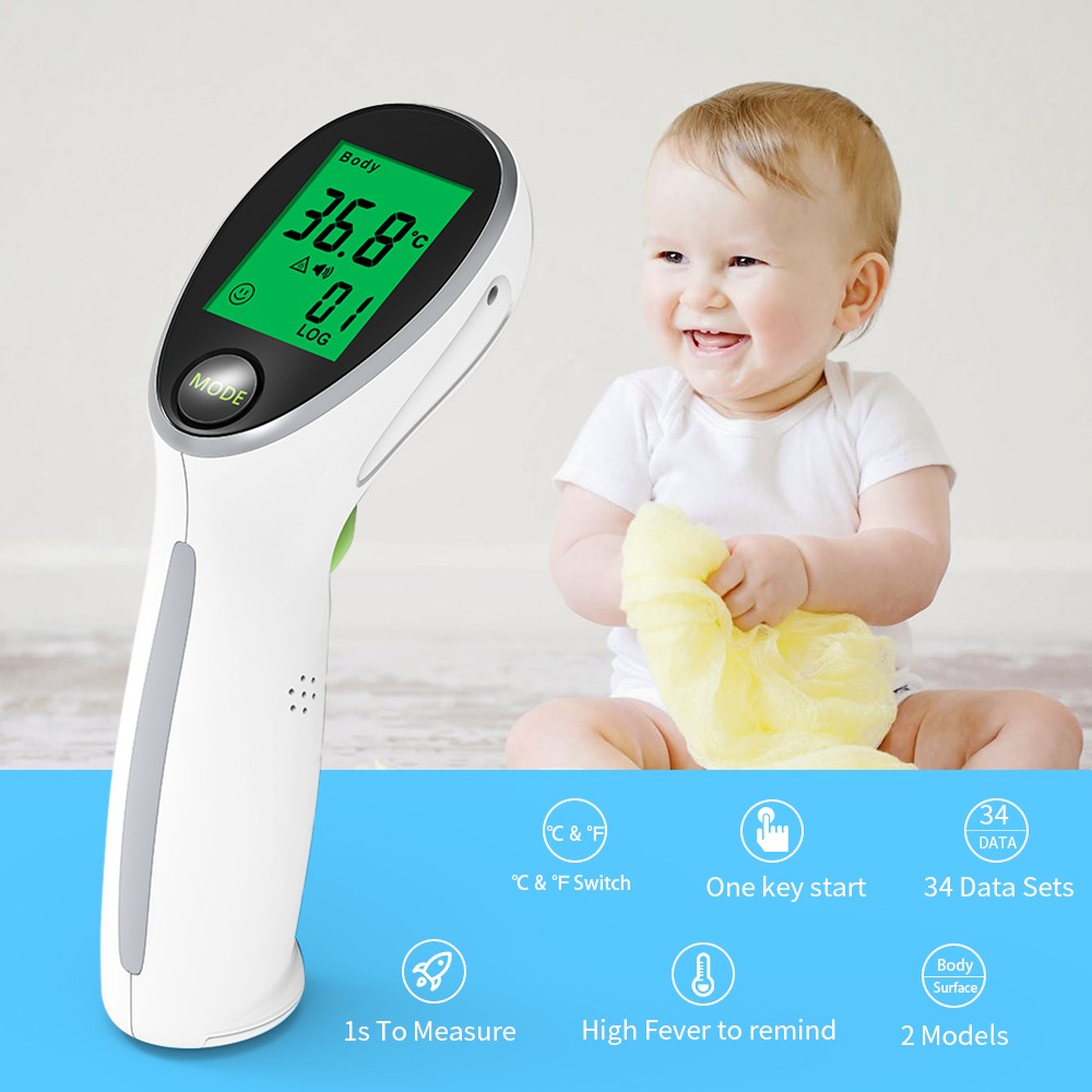 BOXYM Digital Infrared Thermometer Portable Termometro Non-Contact Laser Body Temperature for Baby and Adult