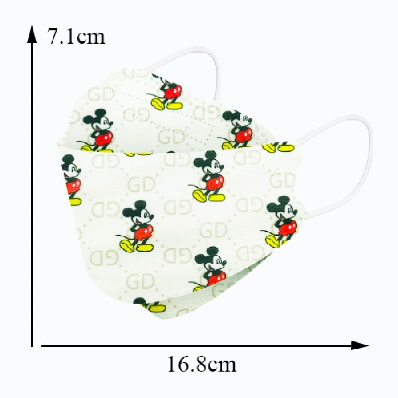 10/50/100 قطعة ديزني ميكي للأطفال KN95 قناع الوجه 4 طبقات الغبار واقية تنفس قابلة لإعادة الاستخدام للبنين بنات 4-12 سنوات FFP2 Mout
