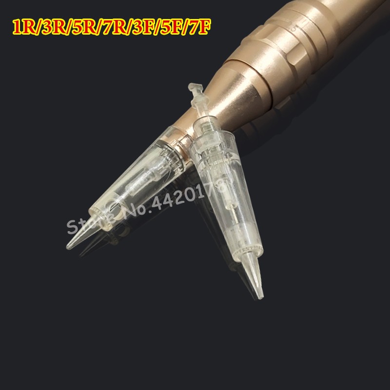 Cartridges port bayonet needles sterilize 1R 3R permanent makeup machine needles for PMU tattoo eyebrow liner lip supplies