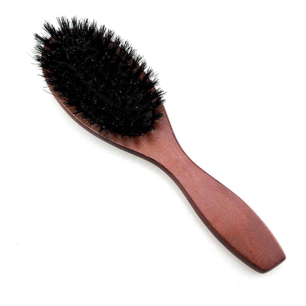 Natural Boar Bristle Massage Brush Comb Anti-static Hair Scalp Paddle Brush Beech Wooden Handle Hair Brush Comb Styling Tool