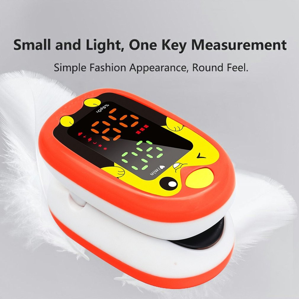 Children Baby Fingertip Oximeter LED Digital Fingertip Pulseometer Blood Oxygen Saturation Meter SPO2 PR Heart Rate Monitor