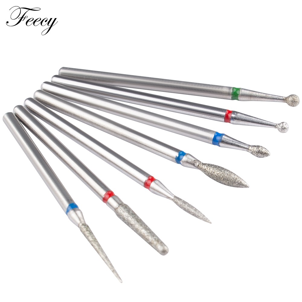 7pcs diamond grinding cutter for manicure set nail bits accessories nozzles for manicure cutters pedicure sanding nail file