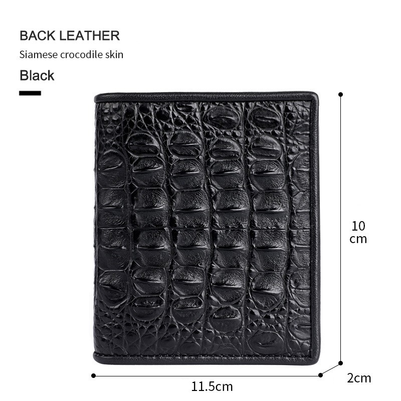 Men's wallet genuine crocodile skin short slim wallet 2022 special sale fashion brand bifold wallets male gifts