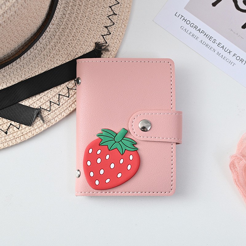 New Student Cute Meal Card Holder Wallet PU Leather Cartoon 26 Bit Card Case Holder School Men Women Credit Card Bag ID