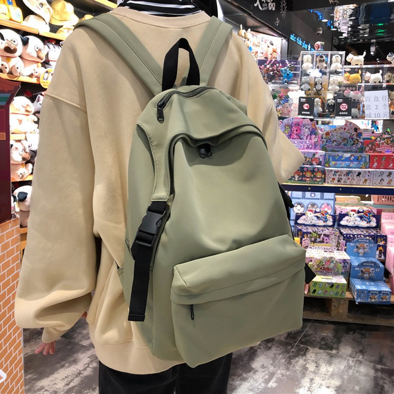 Fashion 2022 Waterproof Nylon Women Bags Large Small School Bag For Teenage Girls Solid Color Travel Backpack Mochilas Female