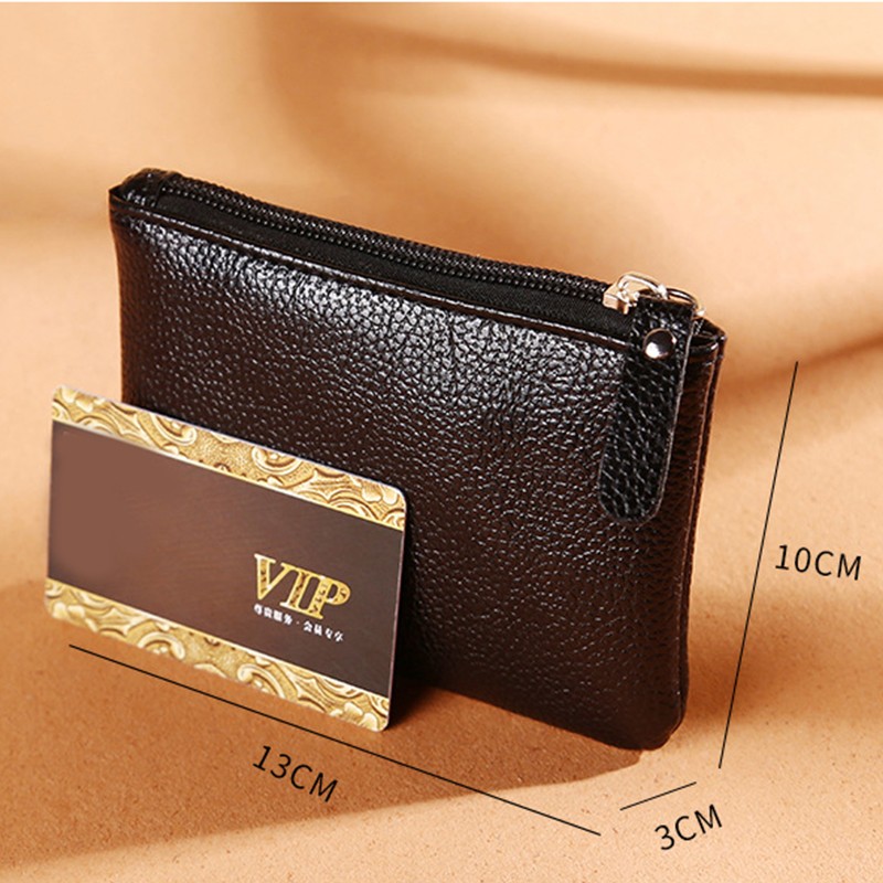 Litchi Pattern Coin Purse Portable Zipper Coin Purse For Women Girls All-match Small Fresh Western Style Zipper Coin Purse