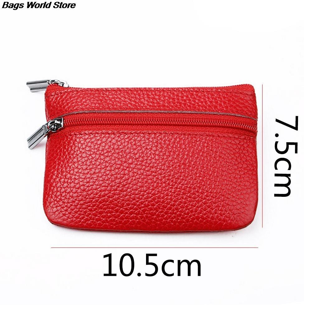 1pc Coin Pouch Wallet PU Leather Car Key Wallets Women Keys Organizer Key Holder Housekeeper Men Keychain Zipper Key Pouch Bag