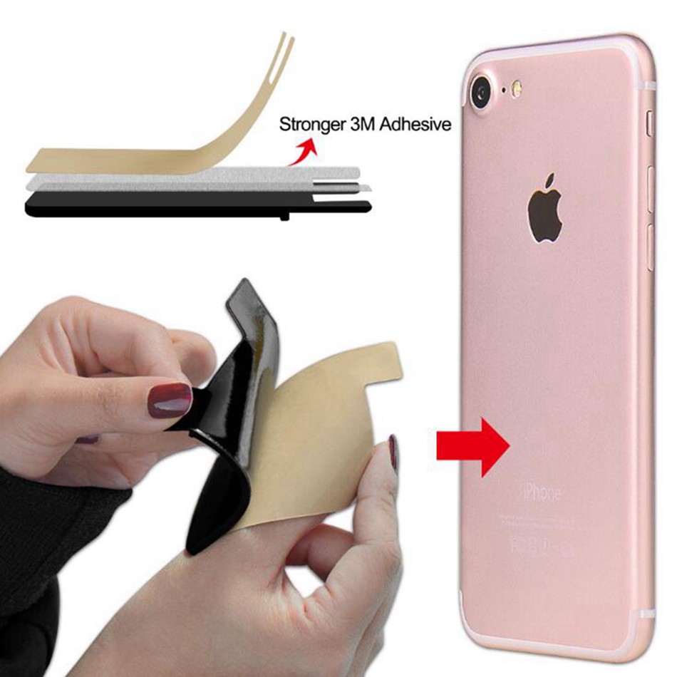 3M Elastic Lycra Card Holder for Men and Women Unisex Card Holder Adhesive Credit Stick Pocket