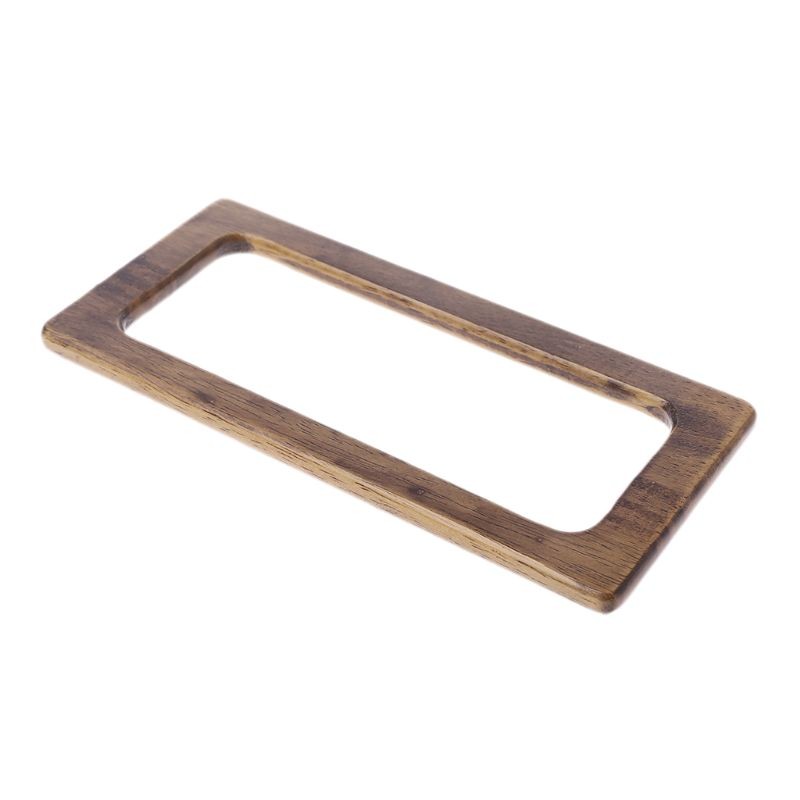 Wooden Rectangle Shaped Handles Replacement for DIY Making Bag Handbags Purse Shopping Bag