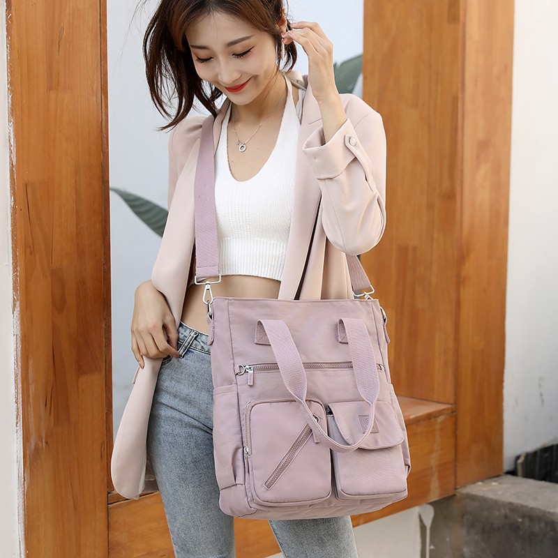 New Casual Crossbody Shoulder Bag Women High Capacity Bag Nylon Waterproof Multifunction Messenger Bags For Lady Handbags