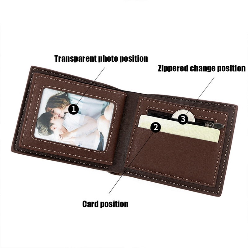 Luxury Fashion Men Leather Wallet Slim Coin Purse Business Foldable Wallet Man Card Holder Pocket Clutch Male Bags Tote Bag