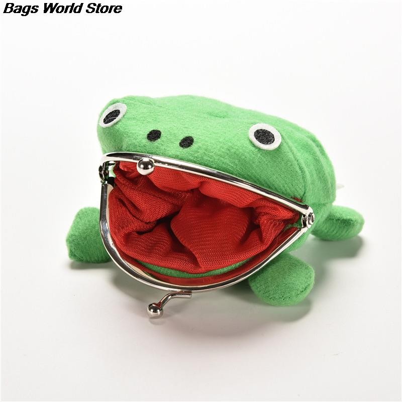 Hot Sale Frog Wallet Anime Cartoon Wallet Coin Purse Manga Flannel Wallet Cute Purse Naruto Coin Holder 1pc