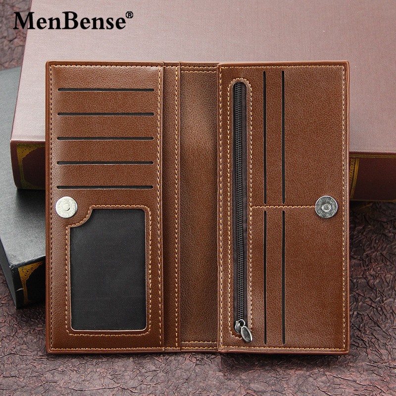 Mens Long Wallet PU Leather Credit Card Holder Purses Carteira Male Carteras Billetera Hombre Money Portfe Carte Clutch