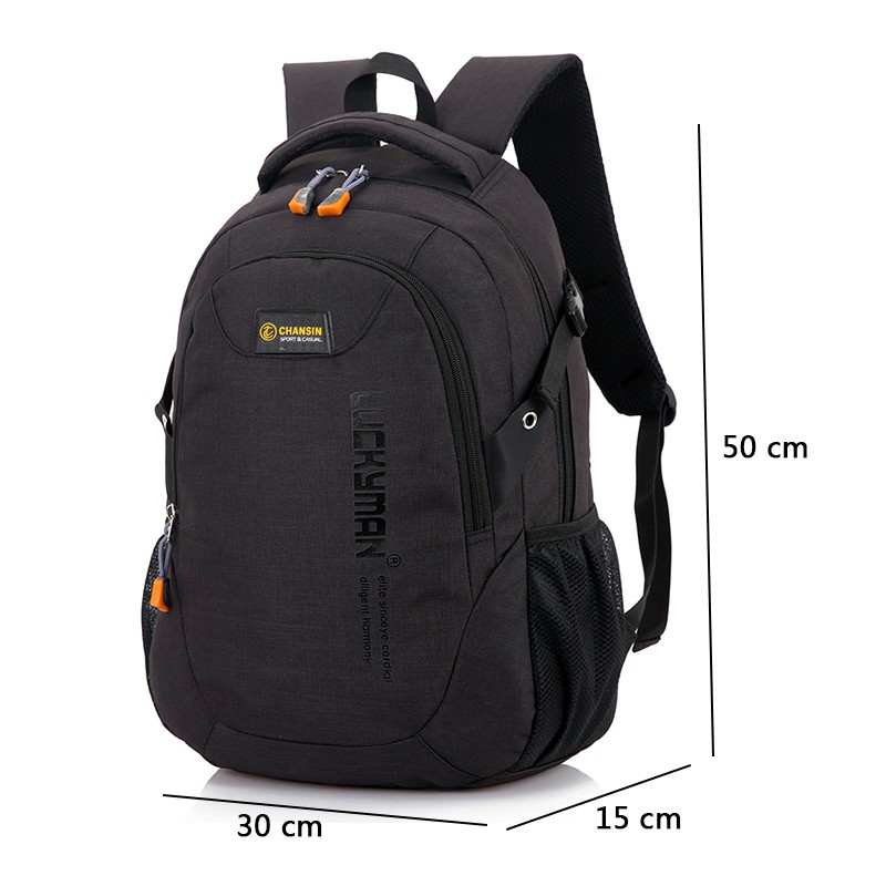 2021 New Fashion Men's Backpack Male Bag Polyester Laptop Backpack Computer Bags High School Student College Students Male Bag