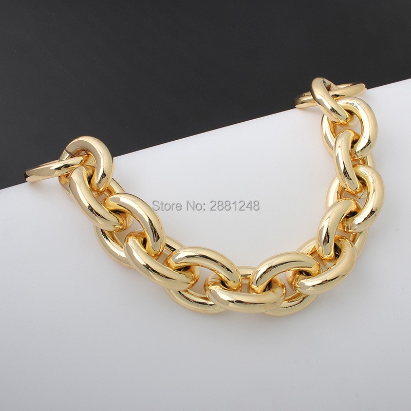 27mm Gold Aluminum Chain and Ring, for Bag, Lightweight Bags, Easy Matching Handles, Handbag Straps, New Collection