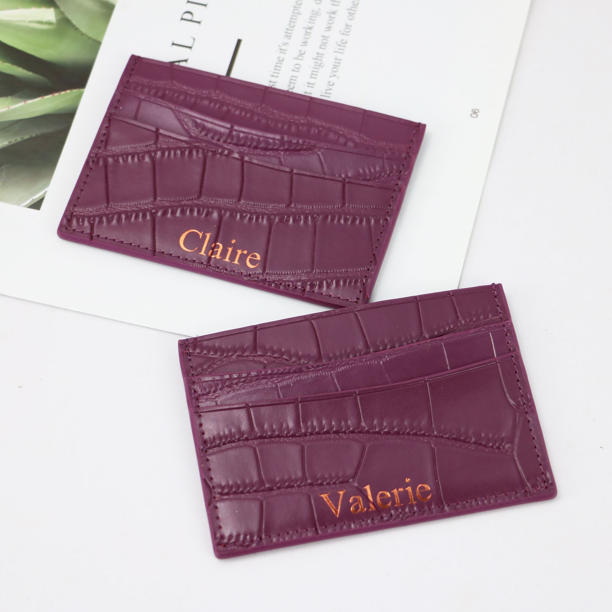 Classic Crocodile Pattern Card Holder Men Women Genuine Leather Credit Card Case ID Card Holder Card Holder Wallet Purse Pouch