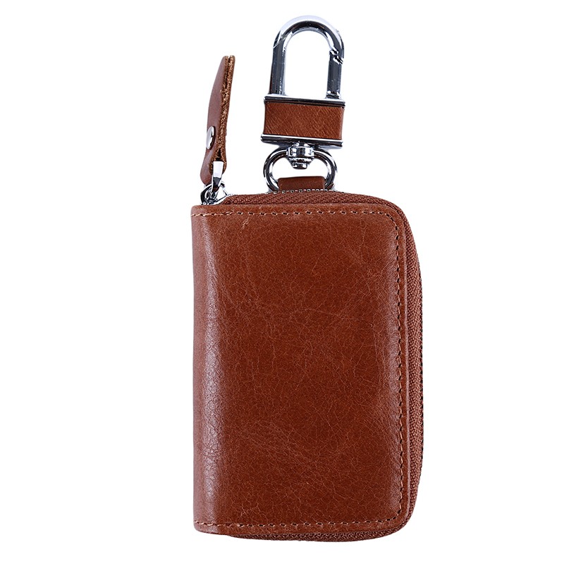 New PU Leather Car Key Wallets Men Key Holder Housekeeper Keys Organizer Women Keychain Cover Zipper Key Pouch Bag Pouch Purse