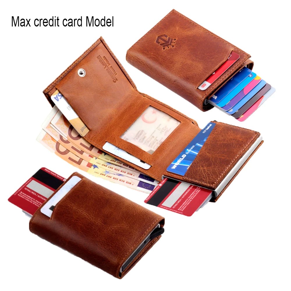 smart wallet business card holder genuine cowhide handmade smart automatic card holder men gift distributions card holder wallet wallet men card holder purse cards wallet money purse men's wallet id card holder men's wallets