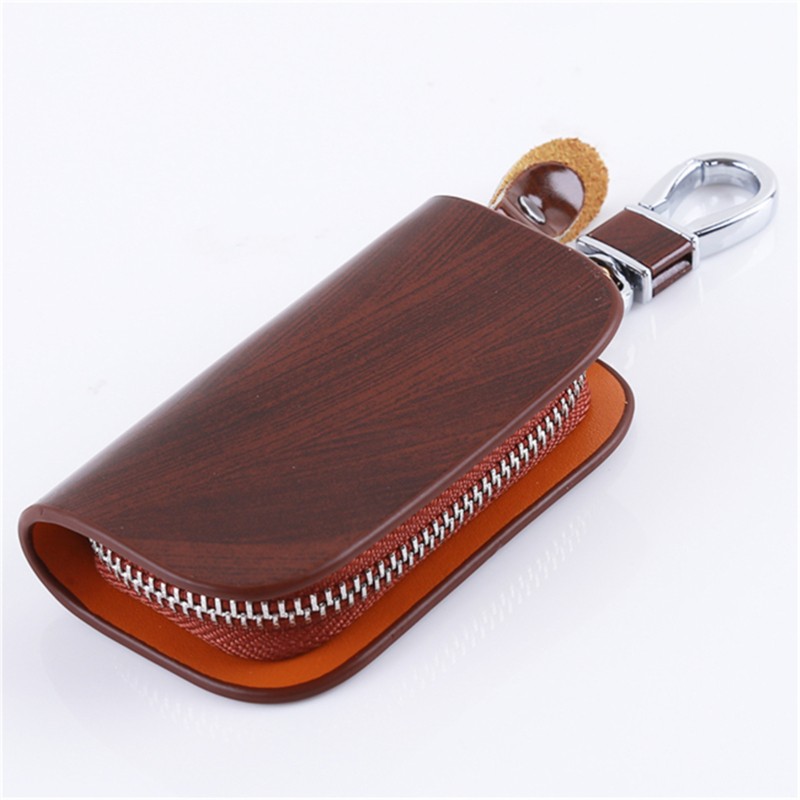 2021 Male Key Organizer Cover Men Key Holder Zipper Key Bag Leather Bag Car Key Wallets Function Package Housekeeper