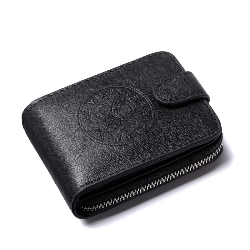 2022 Smart Wallet Men Wallets RFID Card Holder 100% Vintage Leather Card Wallet Coin Pocket Money Bag tarjetero hombre